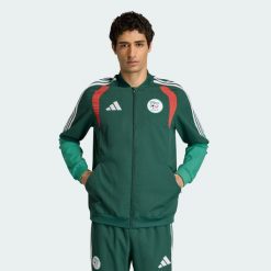 Bluza reprezentacyjna Algeria 26. Zielone bluzy męskie Adidas, l, bez wzorów, z dzianiny, bez kaptura. Za 369.00 zł.