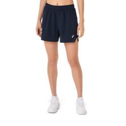 Damskie szorty 2 w 1 Asics Court. Niebieskie szorty sportowe damskie Asics, bez wzorów, eleganckie, tenisowe. Za 186.50 zł.