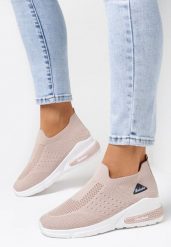 Beżowe Buty Sportowe Artista. Brązowe obuwie sportowe damskie Born2be, z aplikacjami. Za 54.99 zł.