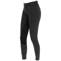 Dziewczęce spodnie do jazdy konnej Covalliero Economic. Czarne spodnie sportowe dla dziewczynek COVALLIERO, bez wzorów, do jazdy konnej. Za 157.50 zł.