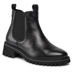 Sztyblety Ara. Czarne botki damskie Ara, bez obcasa, na płaskiej podeszwie, bez zapięcia. Za 479.99 zł.