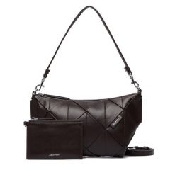 Torebka Calvin Klein. Brązowe torebki do ręki damskie Calvin Klein, bez wzorów, klasyczne, bez dodatków. Za 569.99 zł.