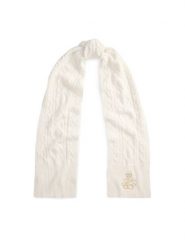 LAUREN RALPH LAUREN Szalik 454P04467001 Écru. Czapki i kapelusze damskie Lauren Ralph Lauren, bez wzorów, z materiału. Za 419.99 zł.