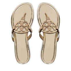 Japonki Tory Burch. Żółte klapki damskie Tory Burch, bez wzorów, bez obcasa. Za 1,149.00 zł.