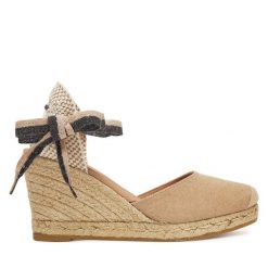 Espadryle Genuins. Brązowe espadryle damskie Genuins, bez wzorów, bez obcasa, bez zapięcia. Za 219.99 zł.