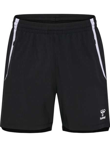 Damskie szorty tkane Hummel Lead 2.0. Czarne szorty damskie Hummel, m, bez wzorów, z materiału, klasyczne, z standardowym stanem. Za 187.50 zł.