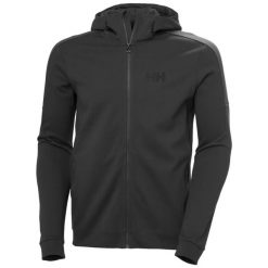 Bluza z kapturem i zamkiem błyskawicznym Helly Hansen HP Tech. Brązowe bluzy męskie Helly Hansen, l, bez wzorów, z bawełny, z kapturem. Za 510.45 zł.