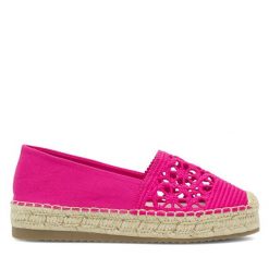 Espadryle Jenny Fairy. Czerwone espadryle damskie Jenny Fairy, bez wzorów, bez obcasa, bez zapięcia. Za 89.99 zł.