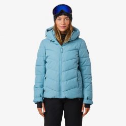 Kurtka narciarska damska Swedemount Cervinia Puffer Ski Jacket wodoodporna. Zielone kurtki damskie SWEDEMOUNT, bez wzorów, bez kaptura, narciarskie. W wyprzedaży za 372.00 zł.
