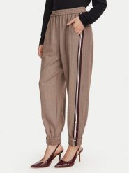 Liu Jo Spodnie materiałowe TF6150 T692A Brązowy Regular Fit. Brązowe spodnie materiałowe damskie Liu Jo, s, bez wzorów, z materiału. Za 649.99 zł.
