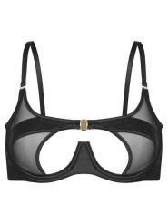 Hunkemöller Biustonosz z fiszbiną Vienna 301821 Czarny. Czarne biustonosze Hunkemöller, bez wzorów, z syntetyku. Za 109.99 zł.