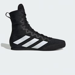 Box Hog 4 Shoes. Białe obuwie sportowe damskie Adidas, bez wzorów, z materiału. Za 479.00 zł.