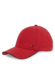 Tommy Hilfiger Czapka z daszkiem Th Corp Flannel 6 Panel Cap AM0AM13164 Czerwony. Czerwone rękawiczki męskie Tommy Hilfiger, bez wzorów, z bawełny. Za 139.99 zł.