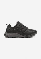 Czarne Płaskie Buty Sportowe Sneakersy z Tłoczoną Podeszwą Evida. Czarne buty sportowe męskie Born2be, bez zapięcia. Za 149.99 zł.