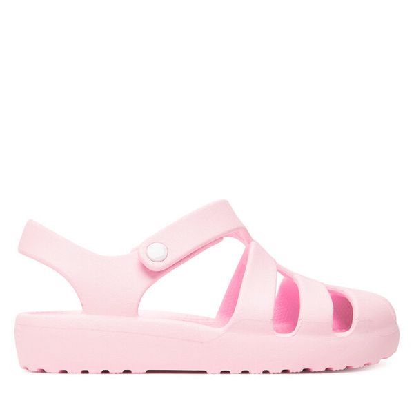 Sandały Crocs. Czerwone sandały dziewczęce Crocs, bez zapięcia. Za 159.99 zł.