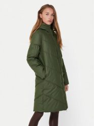 JDY Płaszcz zimowy 15217556 Zielony Regular Fit. Zielone płaszcze damskie JDY, na zimę, xl, bez wzorów, z syntetyku, bez kaptura. Za 279.99 zł.