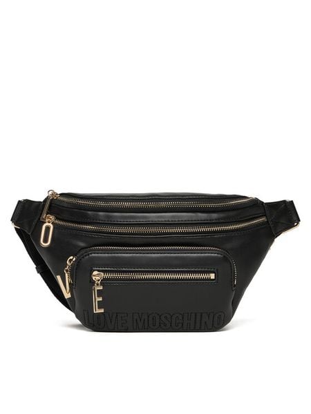 LOVE MOSCHINO Saszetka nerka JC4347PP0NKA0000 Czarny. Czarne torebki do ręki damskie Love Moschino, bez wzorów, ze skóry, bez dodatków. Za 619.99 zł.