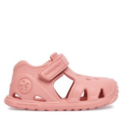 Sandały Biomecanics. Czerwone sandały dziewczęce Biomecanics, bez zapięcia. Za 129.99 zł.