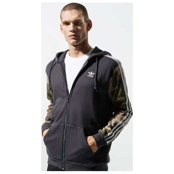 Adidas Bluza Camo Fz Hoody , czarny, rozmiar M. Czarne bluzy męskie Adidas, m, bez wzorów, z bawełny. W wyprzedaży za 229.99 zł.