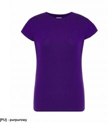 JHK - T-shirt damski z krótkim rękawem purpurowy L. Fioletowe t-shirty damskie JHK, l, bez wzorów, bez kołnierzyka. Za 11.87 zł.