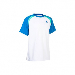 T-Shirt 500 Jr biały. Białe t-shirty męskie ARTENGO, z elastanu. Za 29.99 zł.