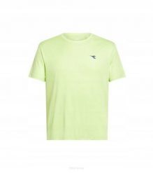 Koszulka tenisowa Diadora SS T-shirt Tennis. Żółte koszulki sportowe męskie Diadora, s, bez wzorów, z materiału, bez kołnierzyka, bez ramiączek, tenisowe. Za 107.99 zł.