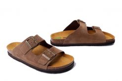 DR. BRINKMANN 600143-22 hellbraun, klapki profilaktyczne męskie. Brązowe klapki męskie Dr. Brinkmann, ze skóry. Za 309.90 zł.