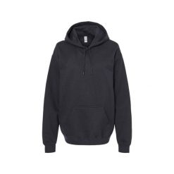 Bluza Z Kapturem Dla Dorosłych Unisex Softstyle Fleece Midweight. Czarne bluzy męskie Gildan, m, bez wzorów, z kapturem. Za 78.99 zł.