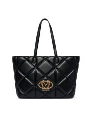 LOVE MOSCHINO Torebka JC4120PP1PLC0000 Czarny. Czarne torebki do ręki damskie Love Moschino, bez wzorów, ze skóry, bez dodatków. Za 1,059.00 zł.