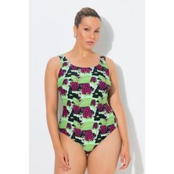 Damskie Strój kąpielowy jagody bez miękkich miseczek okrągły dekolt. Kostiumy jednoczęściowe damskie Ulla Popken, plus size, bez wzorów, z elastanu, sportowe, plus size. Za 199.99 zł.