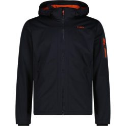 Kurtka softshell z kapturem CMP. Szare kurtki męskie CMP, na wiosnę, m, bez wzorów, z materiału, z kapturem. Za 373.10 zł.