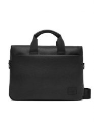 HUGO Torba na laptopa 50535689 Czarny. Czarne torby na laptopa męskie Hugo, bez wzorów, ze skóry. Za 799.99 zł.