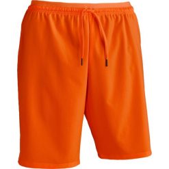 Spodenki piłkarskie dla dorosłych Kipsta F500 pomarańczowe. Brązowe krótkie spodenki sportowe męskie KIPSTA, l, bez wzorów, z elastanu, do biegania. Za 29.99 zł.