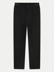 Karl Lagerfeld Kids Spodnie materiałowe Z30264 S Czarny Regular Fit. Czarne spodnie materiałowe dla chłopców Karl Lagerfeld Kids, bez wzorów, z materiału. Za 239.99 zł.