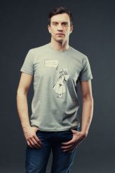 T-shirt MIASTO JEST MOJE męski szary. Szare koszulki sportowe męskie Hultaj Polski, l, bez wzorów, z bawełny, biznesowe, bez kołnierzyka. Za 99.00 zł.