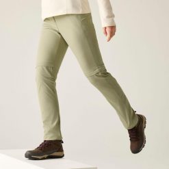 Damskie spodnie podróżne lekkie zip off packaway. Białe spodnie sportowe damskie Regatta, l, bez wzorów, z tkaniny, trekkingowe. Za 249.99 zł.