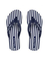 Nautica Japonki CEO-808458 Granatowy. Niebieskie klapki damskie Nautica, bez wzorów, z materiału, bez obcasa. Za 69.99 zł.