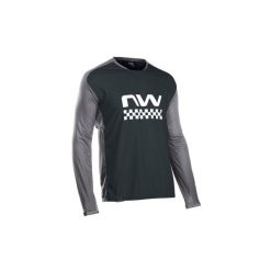 Koszulka rowerowa mtb NORTHWAVE EDGE Jersey LS czarna. Czarne bluzy męskie Northwave, xl, bez wzorów, z jersey, bez kołnierzyka, bez ramiączek, rowerowe. Za 160.00 zł.
