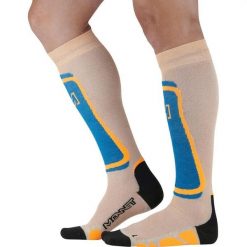 Skarpetki Monnet Fusion. Brązowe skarpety damskie MONNET, bez wzorów. Za 221.50 zł.