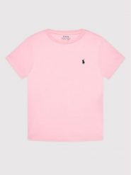 Polo Ralph Lauren T-Shirt 322832904040 Różowy Regular Fit. Czerwone t-shirty i topy dla dziewczynek Polo Ralph Lauren, bez wzorów, z bawełny, bez ramiączek. Za 179.99 zł.