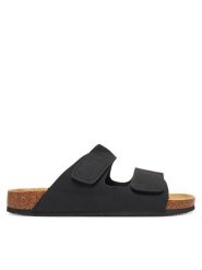Jack & Jones Klapki Jfwcentral 12257218 Czarny. Czarne klapki męskie Jack & Jones, ze skóry. Za 109.99 zł.