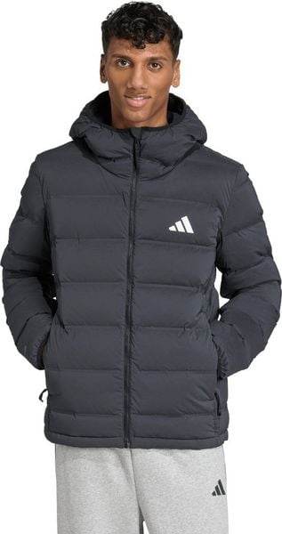 Kurtka męska adidas Helionic Climawarm Stretch Hooded Down czarna JN2114 L. Czarne kurtki męskie Adidas, l, bez wzorów, bez kaptura. Za 722.51 zł.