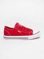 Trampki dziecięce czerwone JJ374402 603. Czerwone trampki i tenisówki dziewczęce Big Star, bez wzorów, bez zapięcia. W wyprzedaży za 68.99 zł.