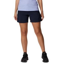 Damskie spodenki turystyczne Columbia Silver Ridge Utility. Niebieskie szorty sportowe damskie Columbia, s, bez wzorów, z poliesteru, klasyczne, trekkingowe. Za 154.99 zł.