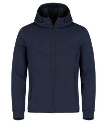 Clique Hayden Kurtka z kapturem z tkaniny air-layer Dark Navy. Niebieskie kurtki męskie CLIQUE, m, bez wzorów, z elastanu, z kapturem. Za 248.45 zł.