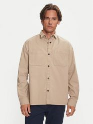 Jack & Jones Koszula Logan 12262112 Beżowy Relaxed Fit. Brązowe koszule męskie Jack & Jones, m, bez wzorów, z bawełny, bez kołnierzyka, bez ramiączek. Za 119.99 zł.