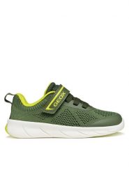Geox Sneakersy J Foot-Run Boy J65PDB 06K9J C0914 D Zielony. Zielone buty sportowe chłopięce Geox, bez wzorów, z materiału, bez zapięcia. Za 299.99 zł.