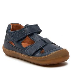 Sandały Froddo. Niebieskie sandały chłopięce Froddo, bez zapięcia. Za 229.99 zł.