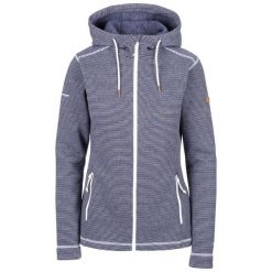 Bluza damska z kapturem Trespass Rootless. Niebieskie bluzy damskie Trespass, l, bez wzorów, z polaru, z kapturem. Za 205.25 zł.