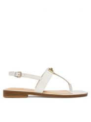 Guess Sandały FLJRMY LEA03 Biały. Białe sandały damskie Guess, z aplikacjami, ze skóry, bez obcasa, na płaskiej podeszwie, bez zapięcia. Za 499.99 zł.